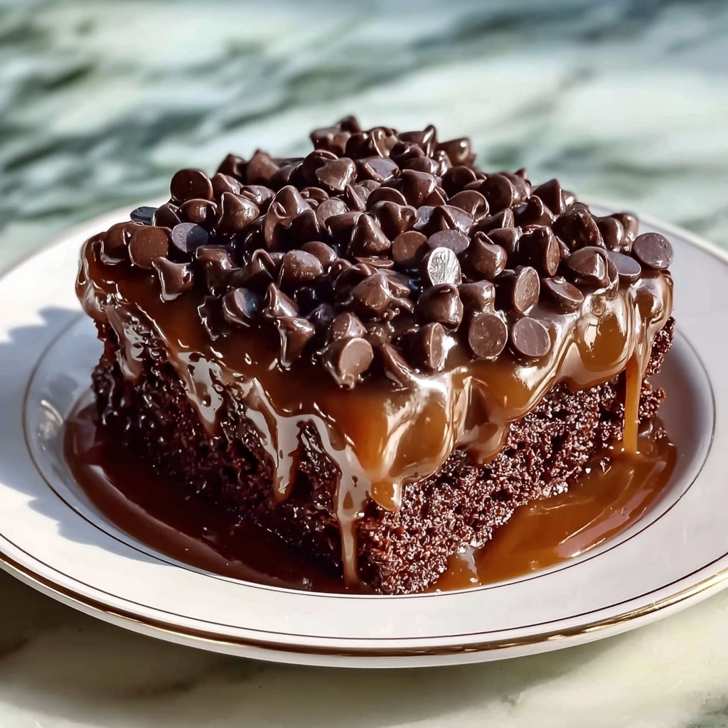 German Chocolate Poke Cake Recipe - Recipe Image