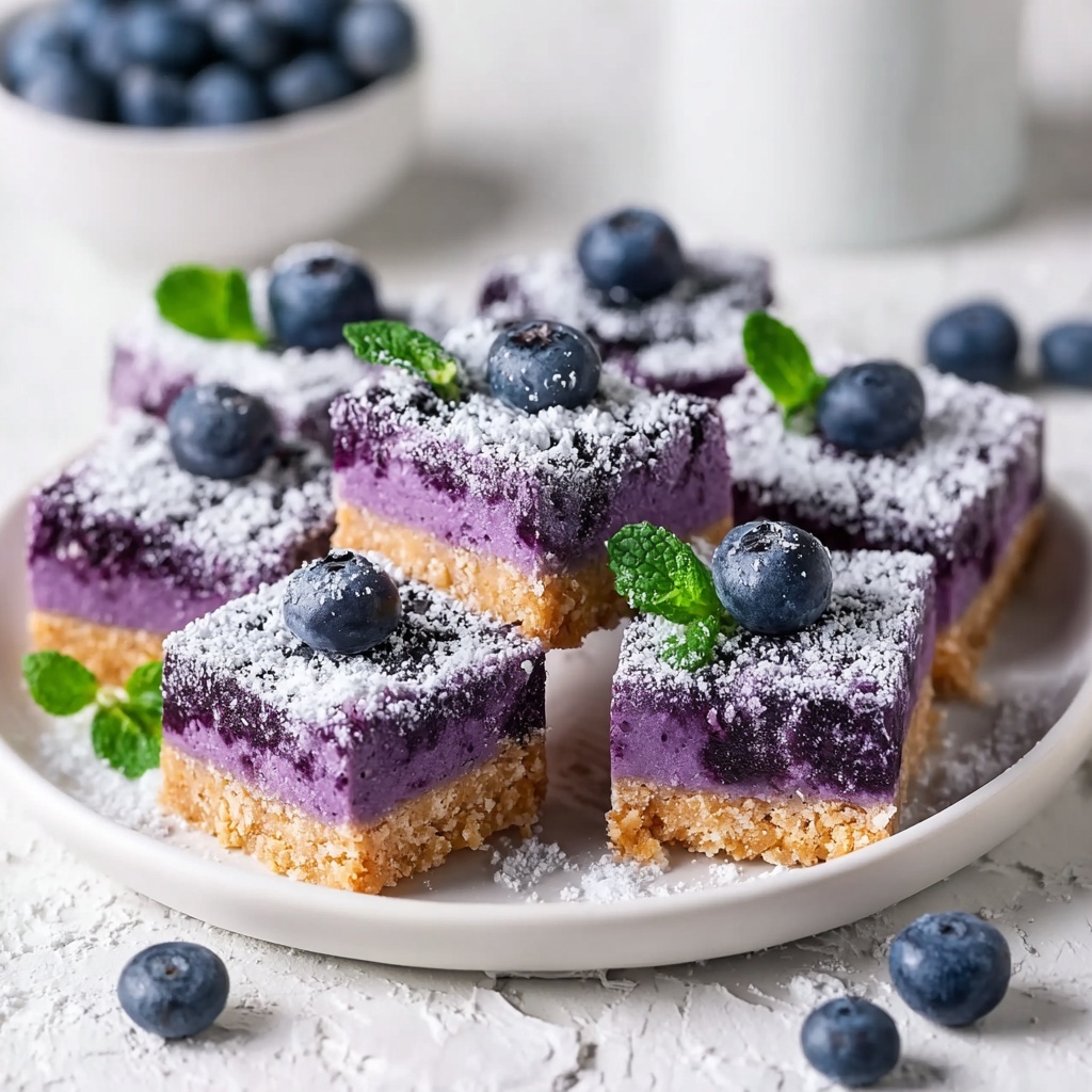 Keto Blueberry Bars Recipe - Recipe Image
