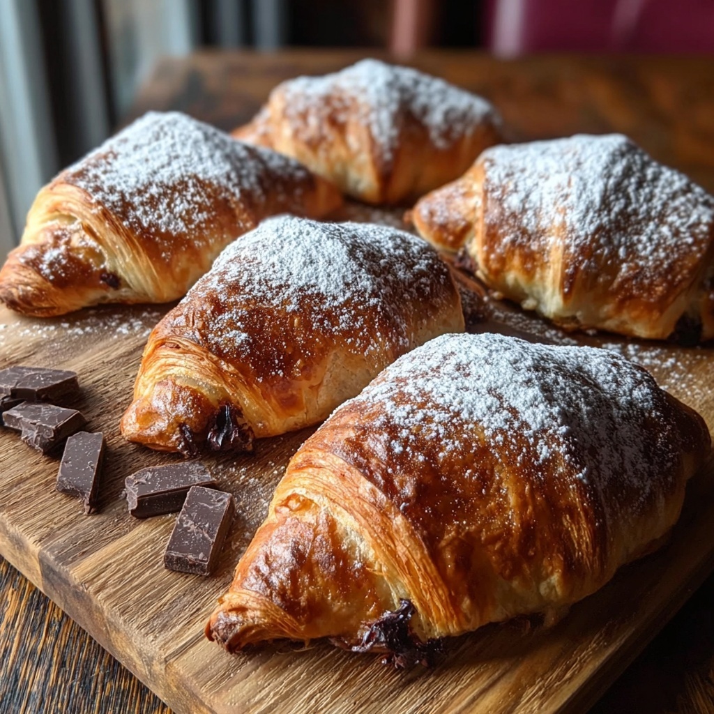 Chocolate Almond Croissants Recipe - Recipe Image
