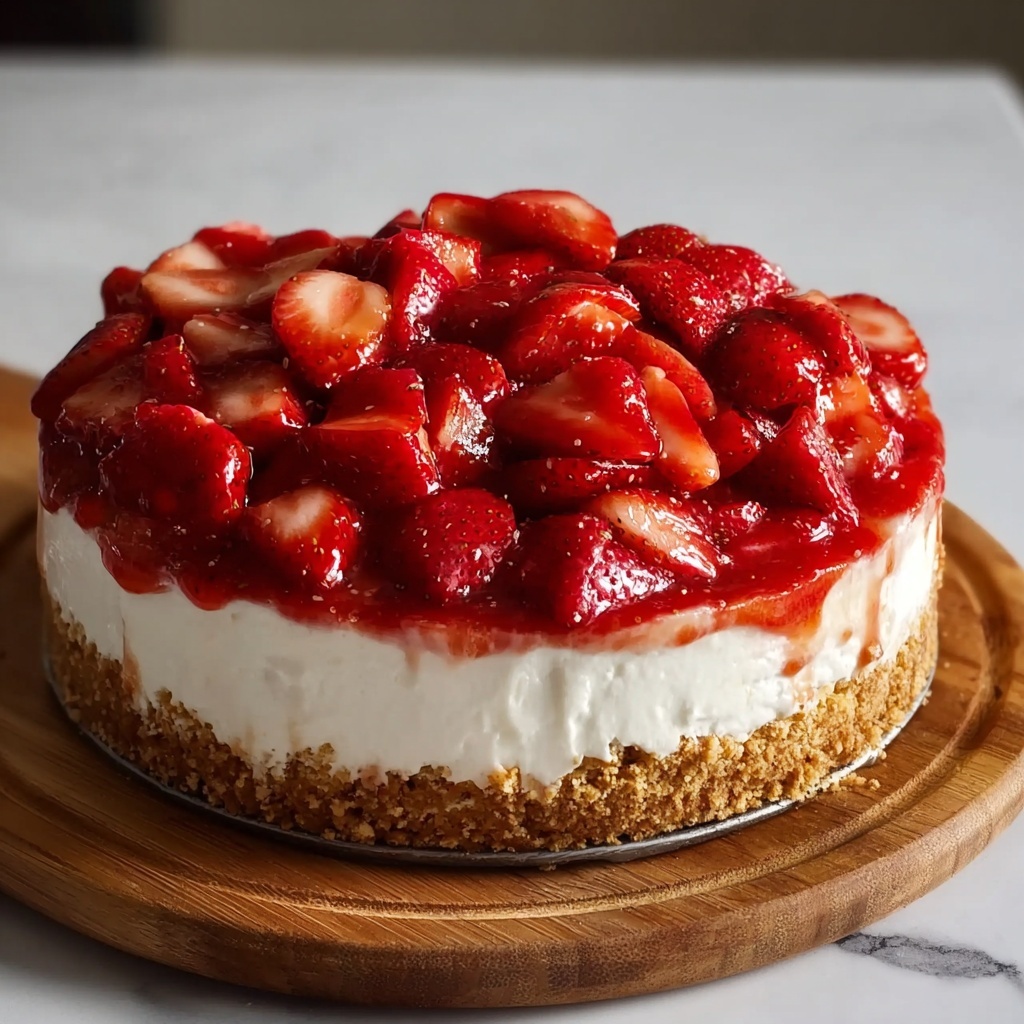 Strawberry Crunch Churro Cheesecake Recipe - Recipe Image