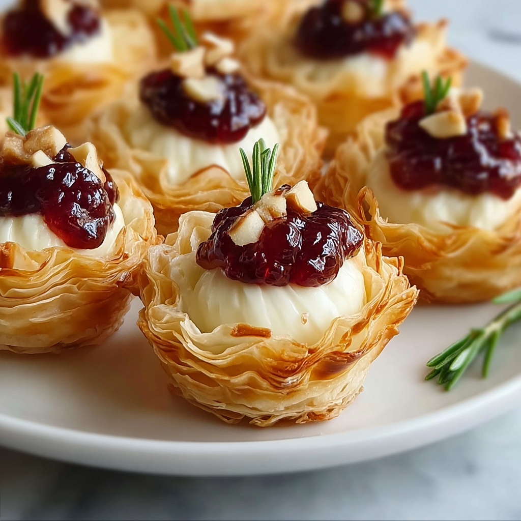 Cranberry Pecan Phyllo Spirals Recipe - Recipe Image