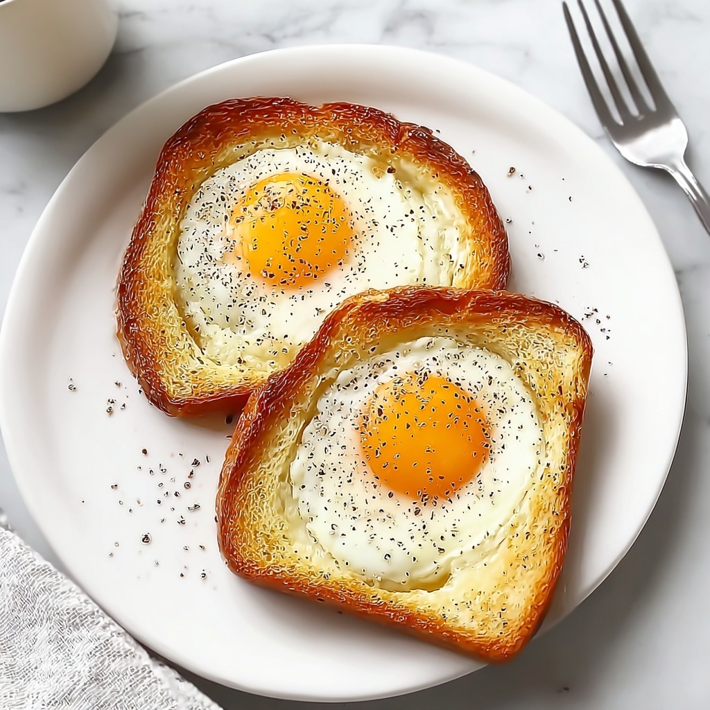 Savory Air Fryer Egg Toast Recipe - Recipe Image