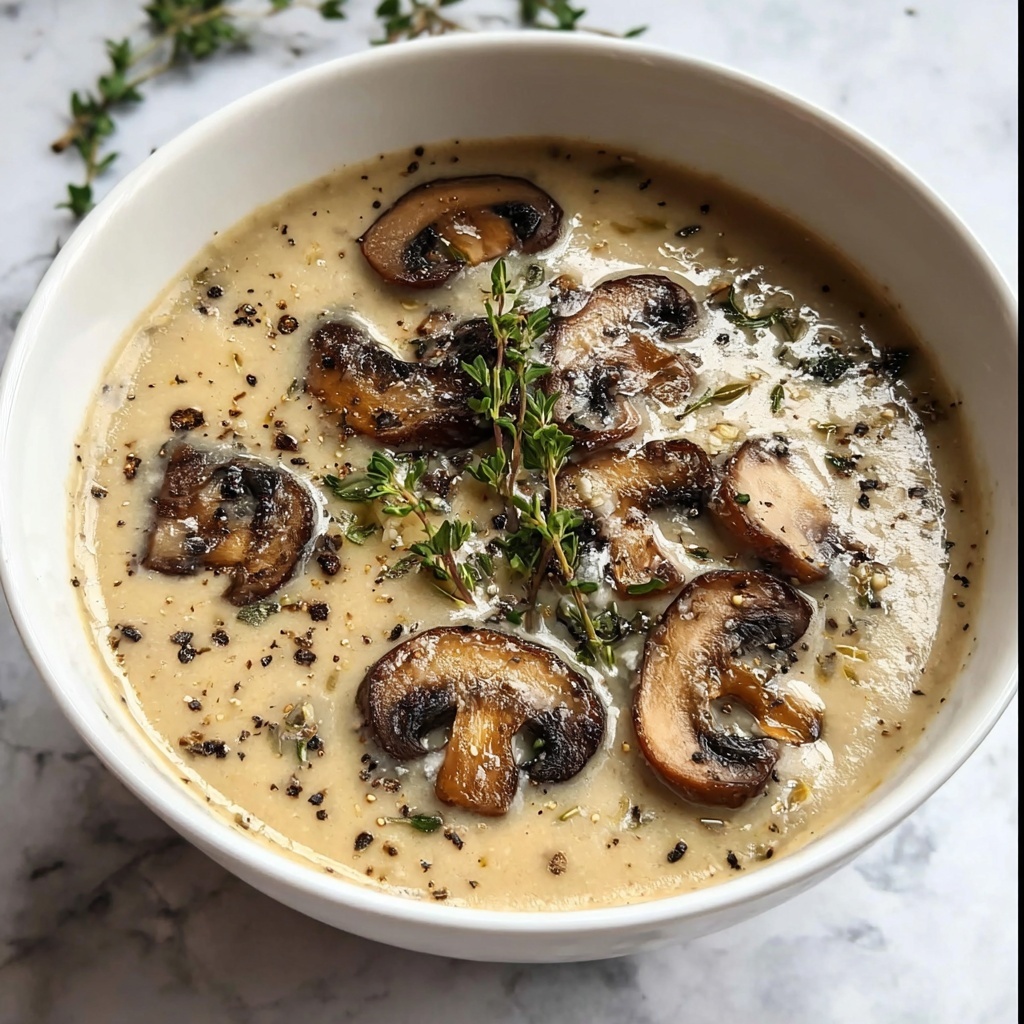 The Best Cream of Mushroom Soup Recipe - Recipe Image
