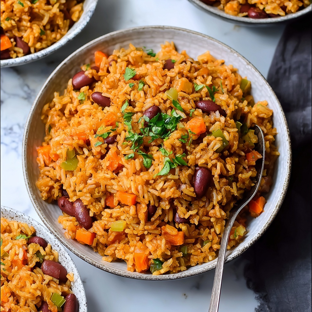 Savory Spanish Rice and Beans Recipe - Recipe Image