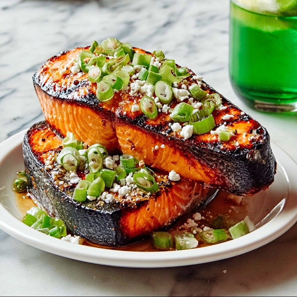Maple Soy Grilled Salmon Steaks for Effortless Dinner Bliss Recipe - Recipe Image