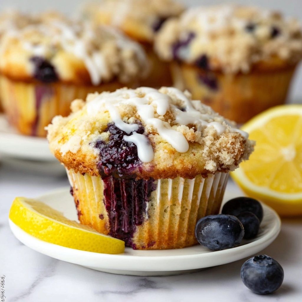 Lemon Blueberry Muffins Recipe - Recipe Image