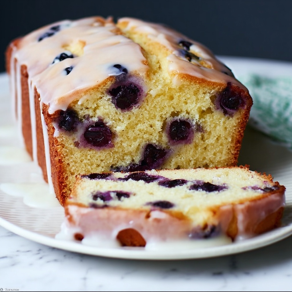 Easy Homemade Lemon Blueberry Bread Recipe - Recipe Image