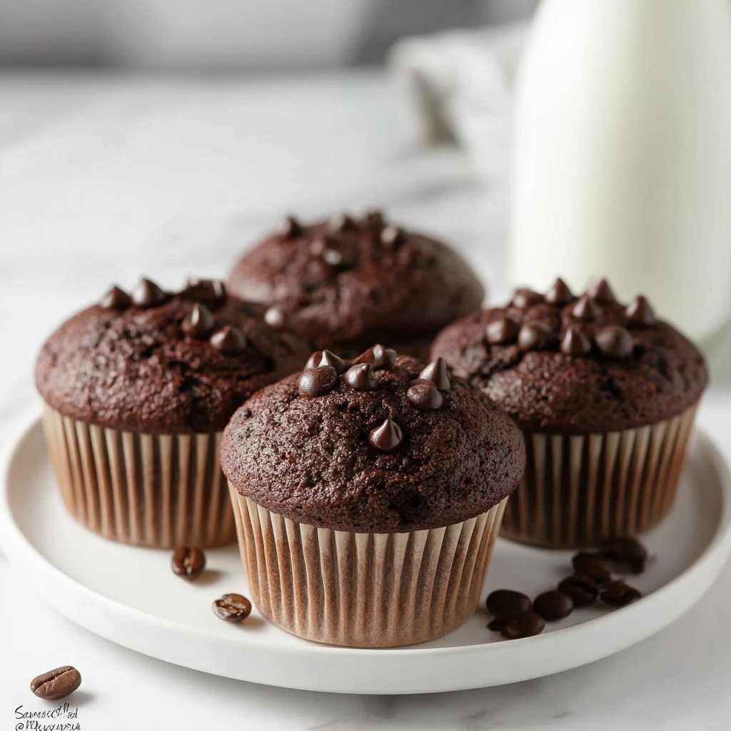 Double Chocolate Espresso Muffins Recipe - Recipe Image