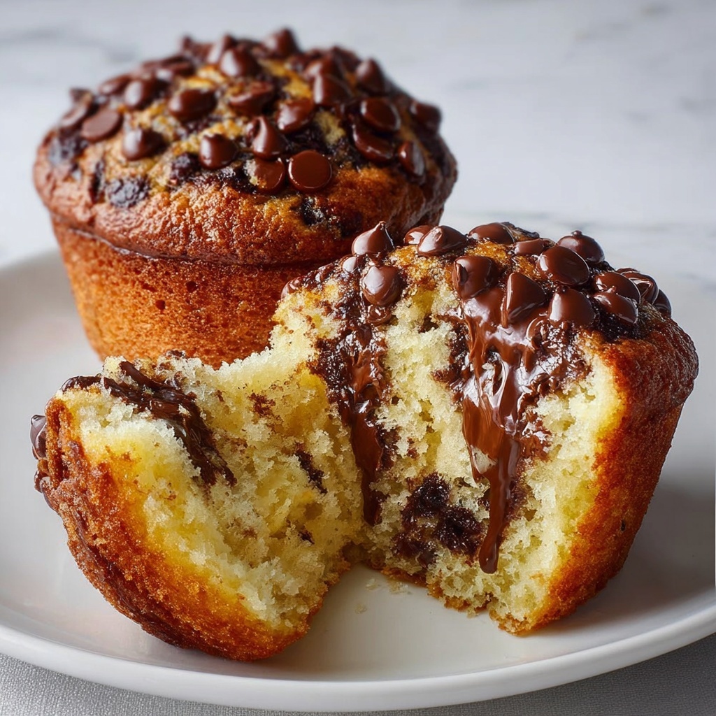 Healthy Banana Chocolate Chip Muffins Recipe - Recipe Image