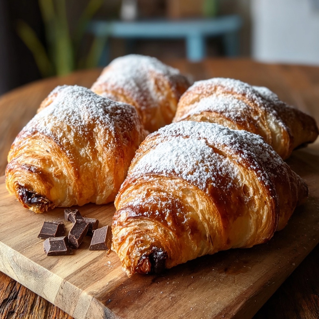 Chocolate Almond Croissants Recipe - Recipe Image