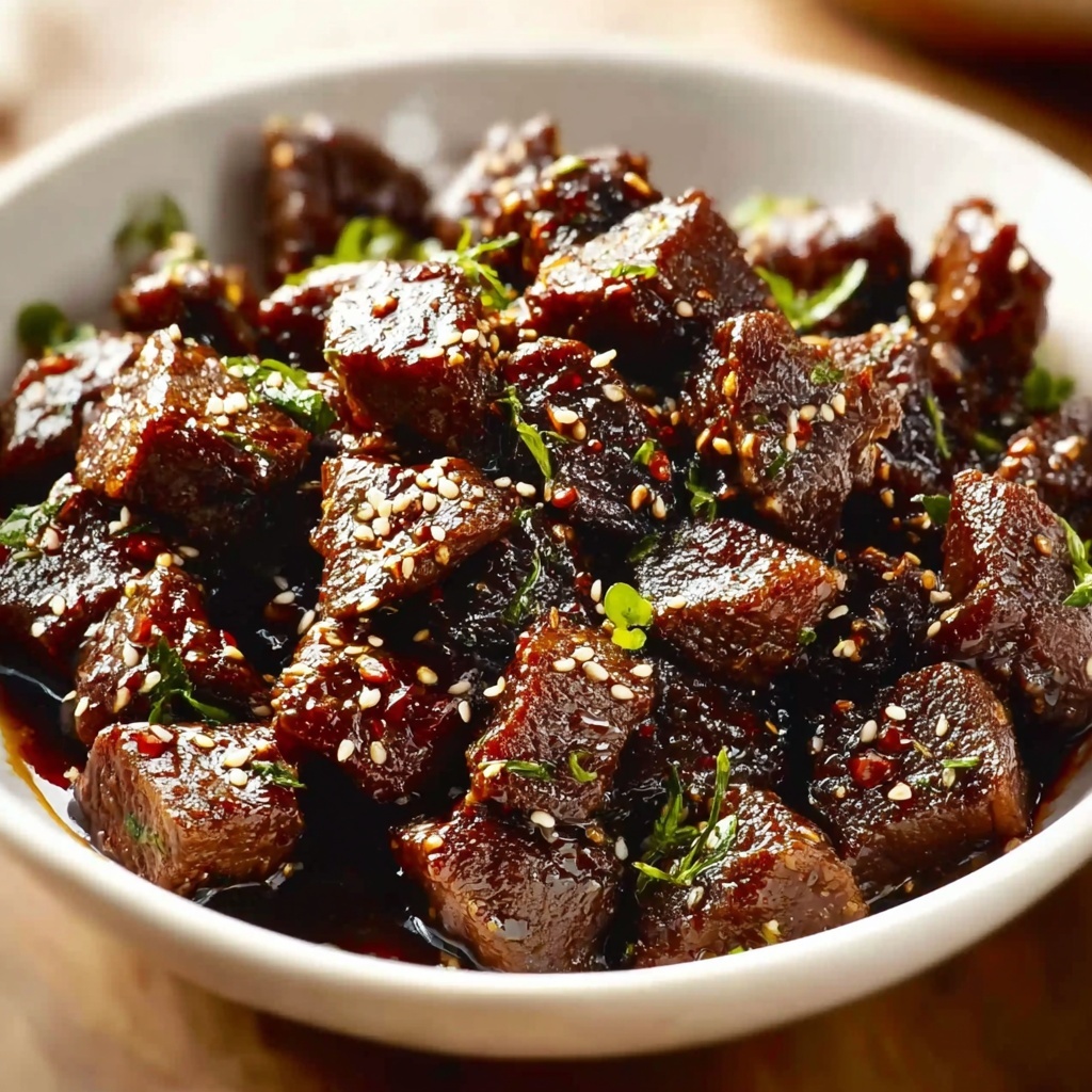 Sweet and Sticky Steak Bites Recipe - Recipe Image