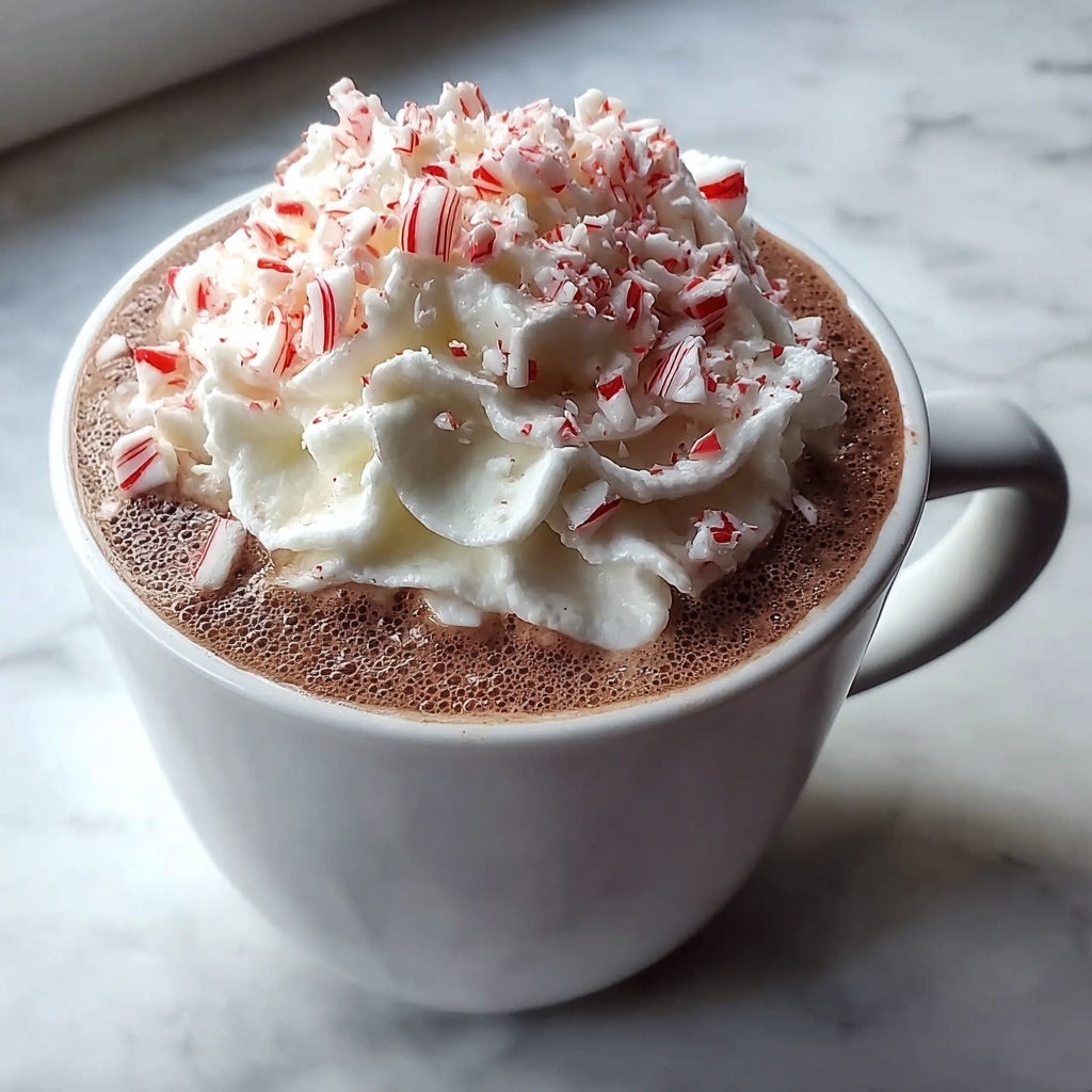 Christmas Peppermint Hot Chocolate Recipe - Recipe Image