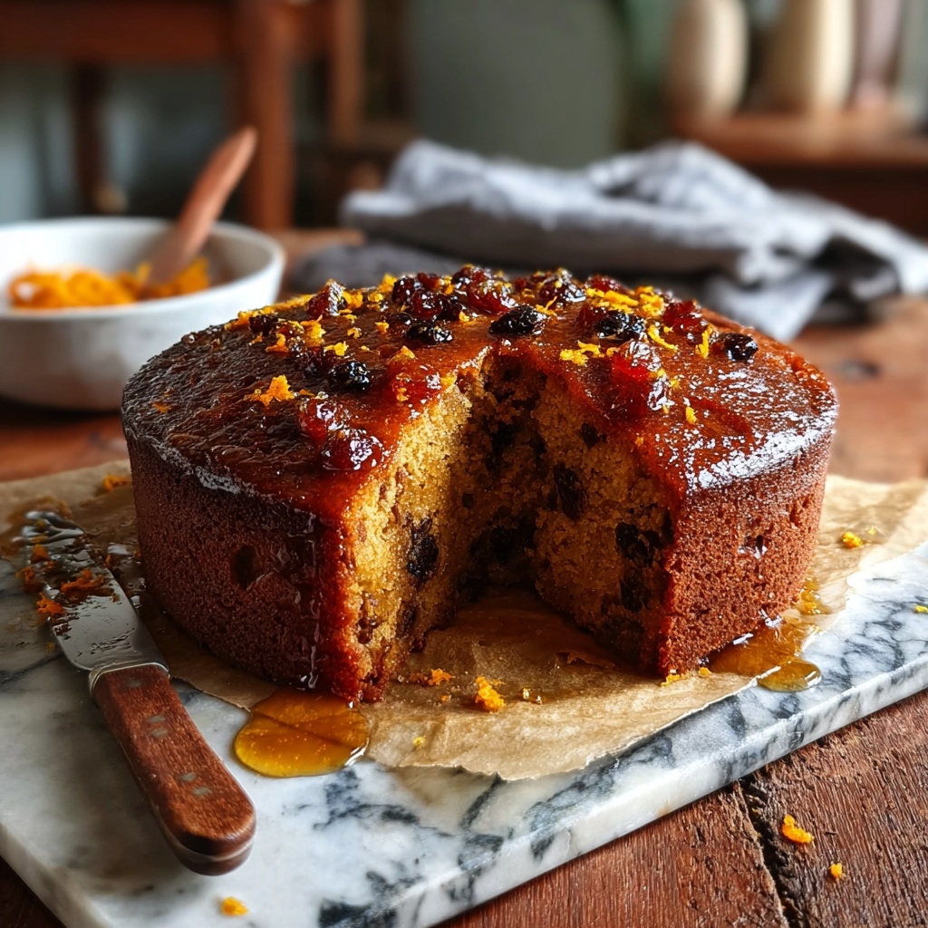 Sticky Orange Date Cake with Clove Syrup Recipe - Recipe Image
