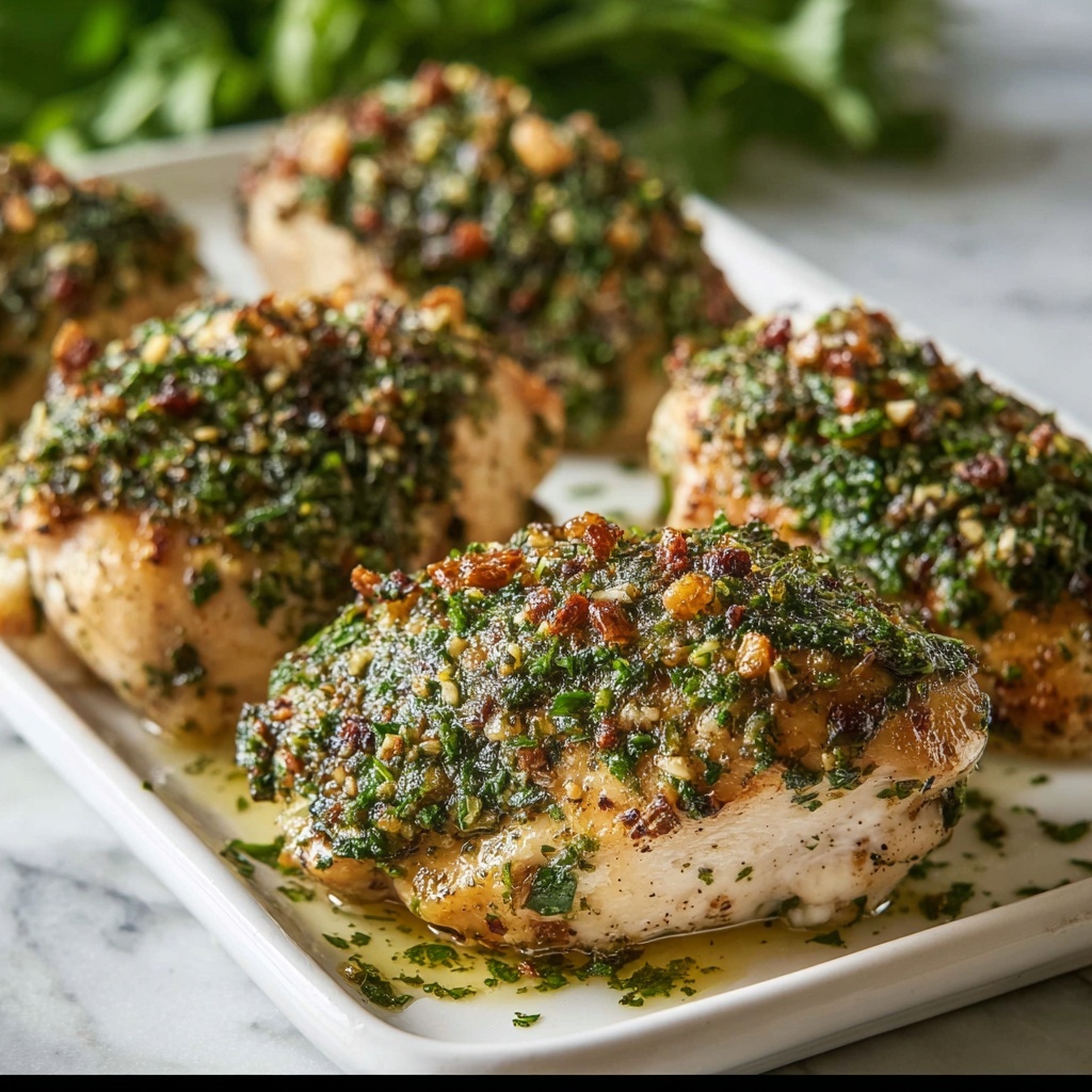 Spinach Herb Baked Chicken Recipe - Recipe Image