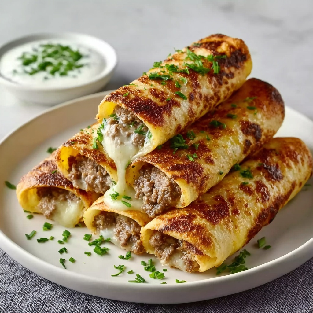 Keto Philly Cheesesteak Roll Ups Recipe - Recipe Image