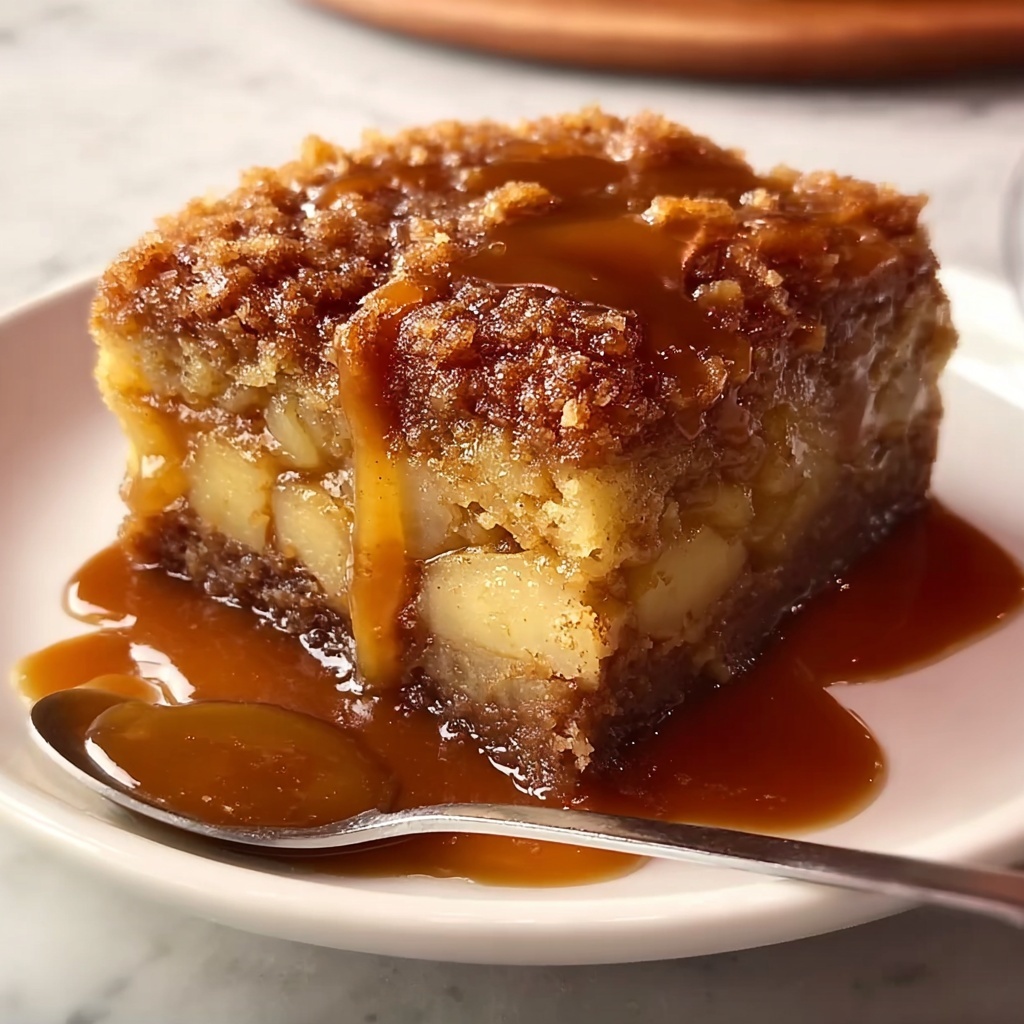 Apple Date Chai Pudding Cake with Warm Caramel Bliss Recipe - Recipe Image