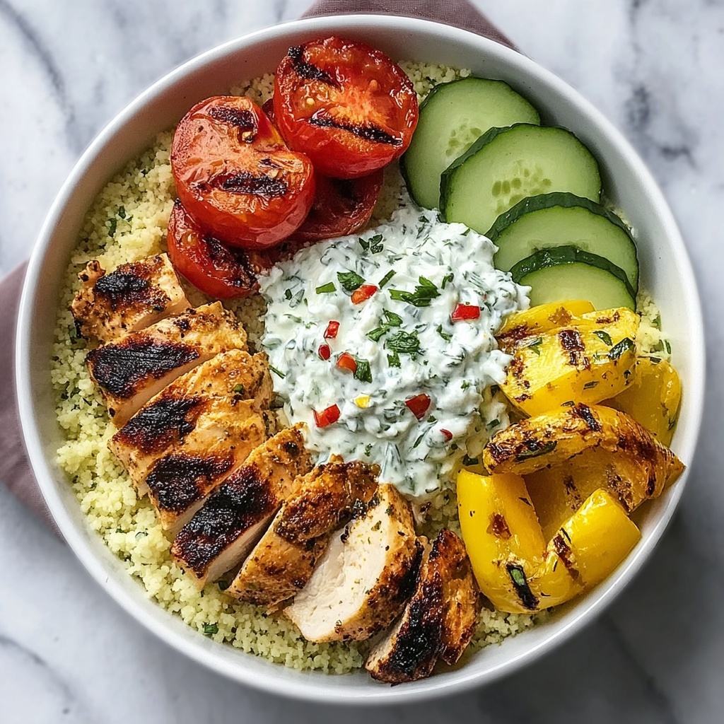 Greek Chicken Tzatziki Bowls Recipe - Recipe Image