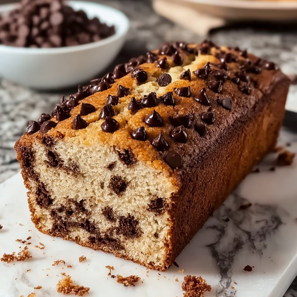 Chocolate Chip Loaf Cake Recipe - Recipe Image