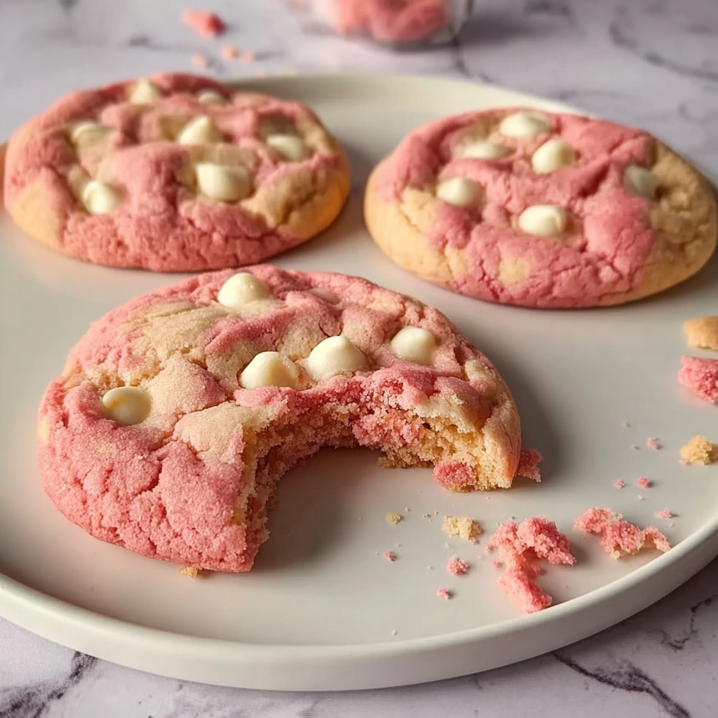 Strawberry Cake Mix Cookies Recipe - Recipe Image