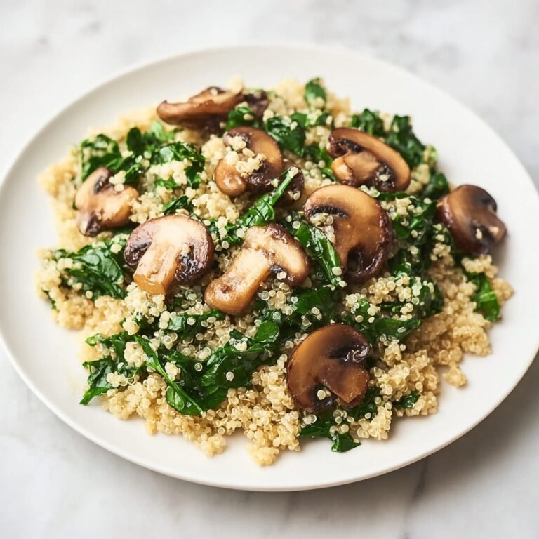 Spinach Mushroom Quinoa Skillet Recipe