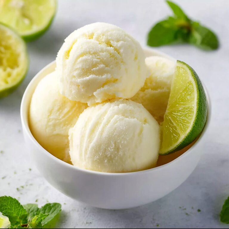 Refreshing Lime Sorbet: A Zesty Homemade Treat to Enjoy Recipe