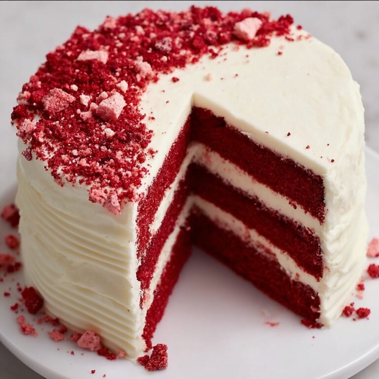 Delicious Red Velvet Cake with Cream Cheese Frosting Recipe