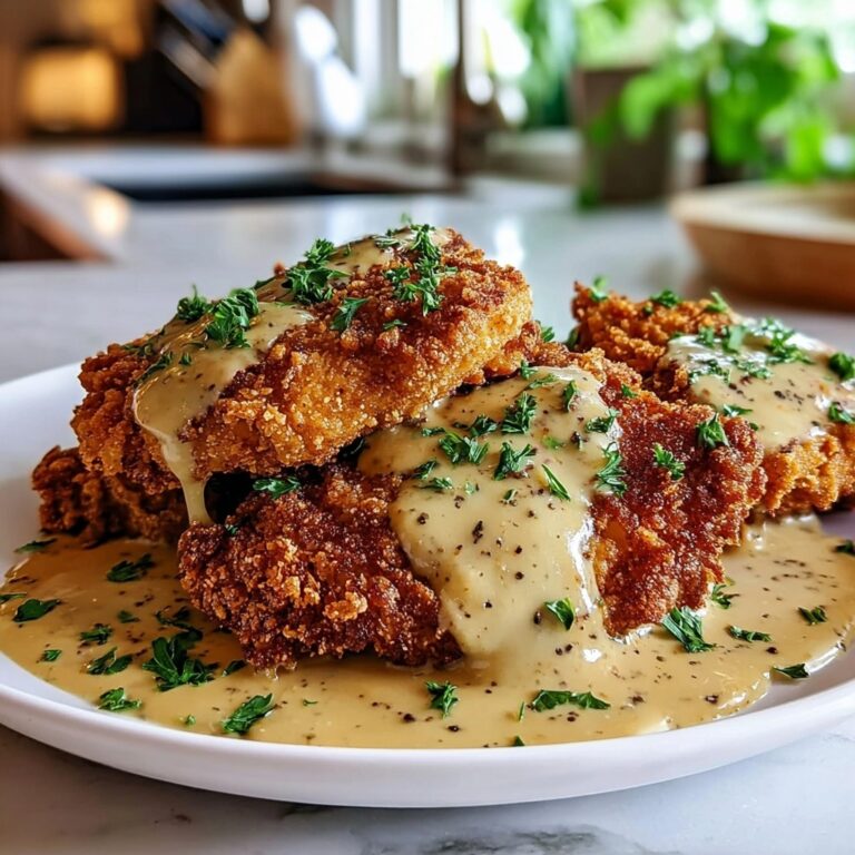 Crispy Parmesan Chicken with Dreamy Garlic Cream Sauce Recipe