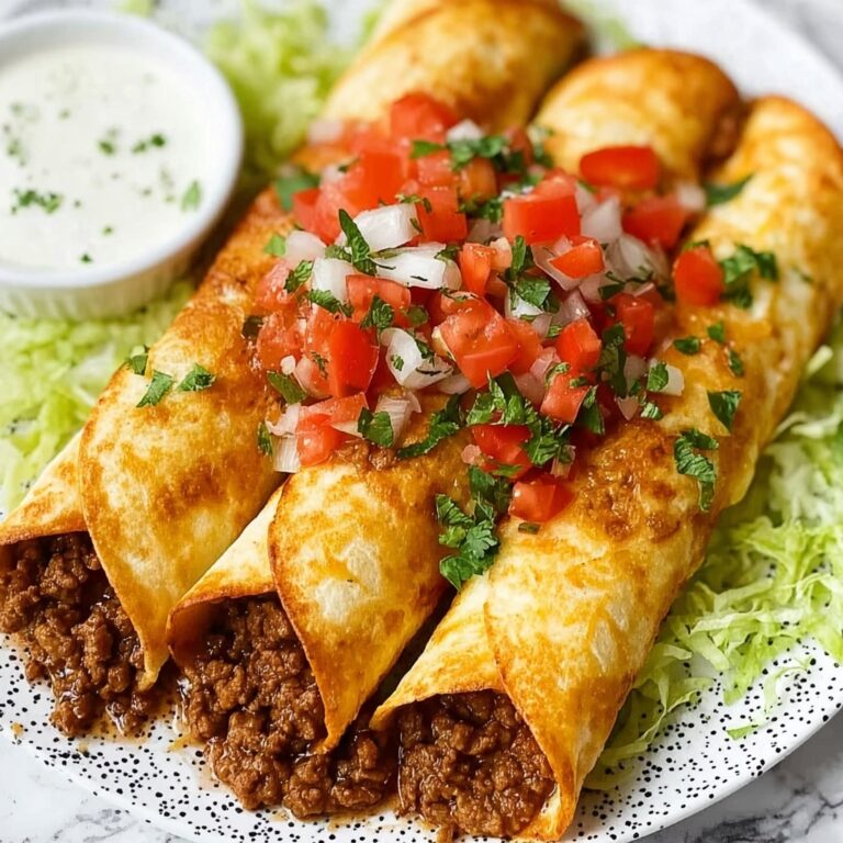 Beef Taquitos with Lime-Cilantro Sour Cream Recipe