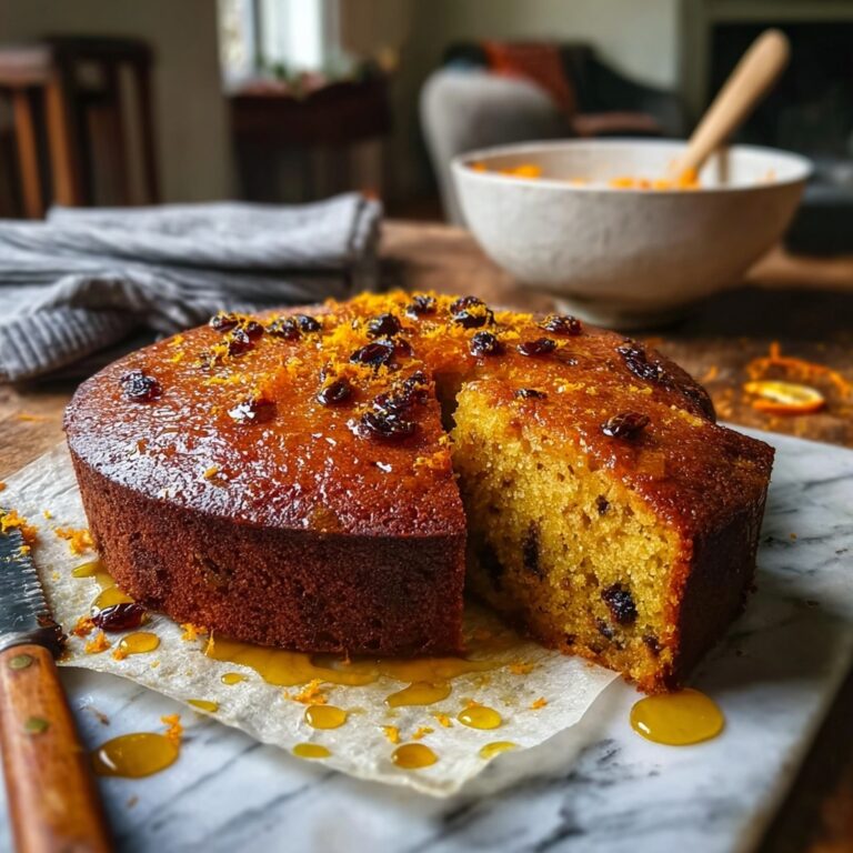 Sticky Orange Date Cake with Clove Syrup Recipe