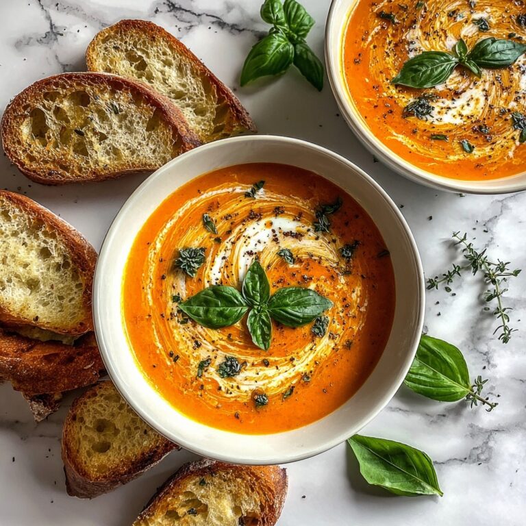 Creamy Tomato Basil Soup Recipe