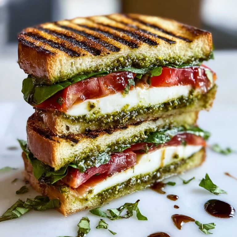 Balsamic Glazed Caprese Panini Supreme Recipe
